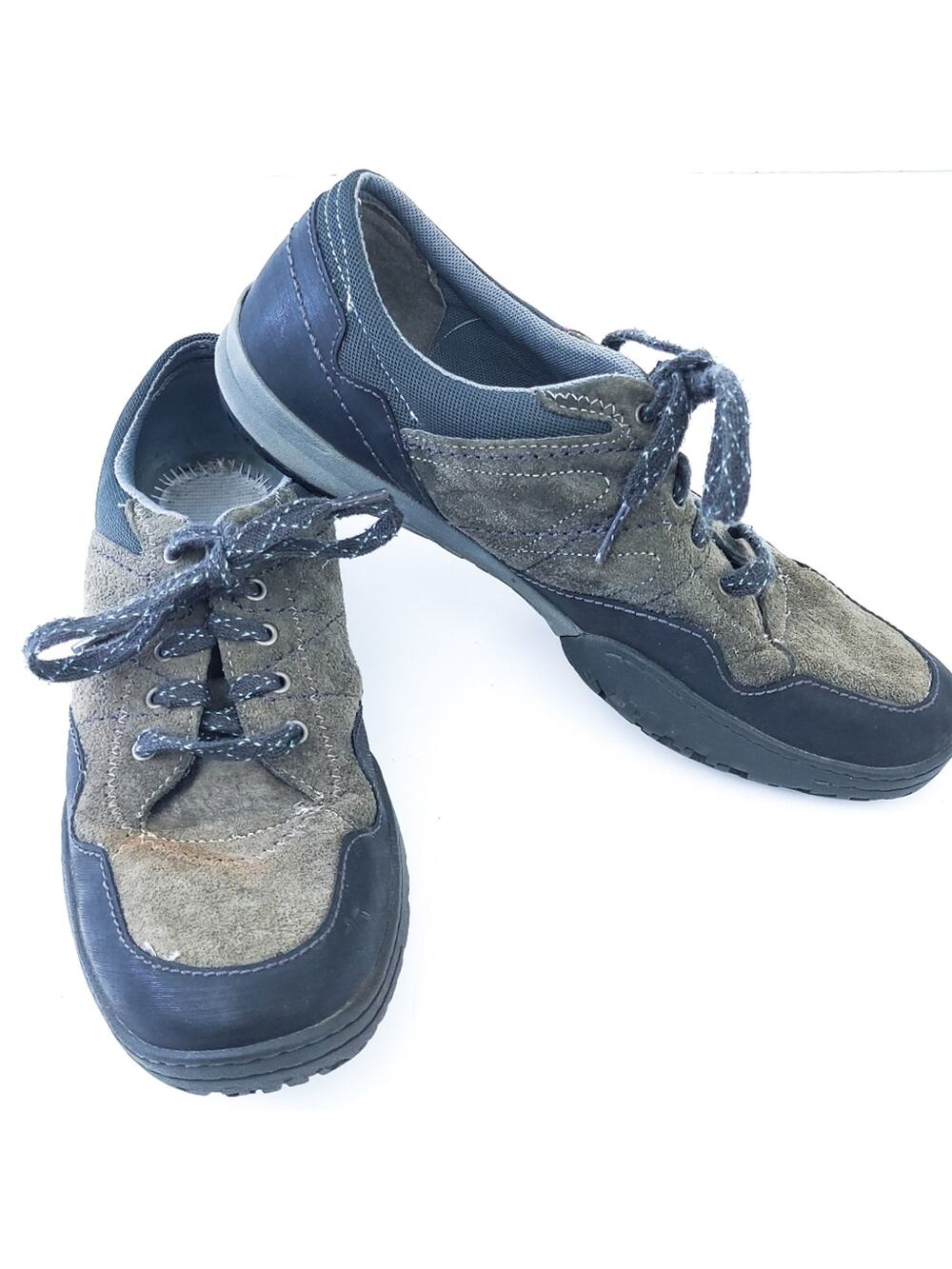 Merrell Albany Lace Granite Trail Shoe Gray Suede J42282 Womens Size 10